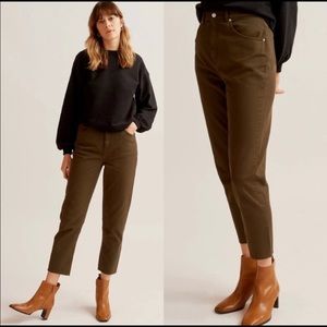 NWT KOTN Olive Khaki High Waist Tapered Trouser Pants Size 16
